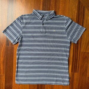 Hurley Sz S Blue / White Striped Polo Shirt